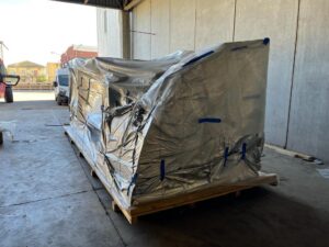 Imballaggio in legno per condotto di aerazione Calabria Phoenix Logistic